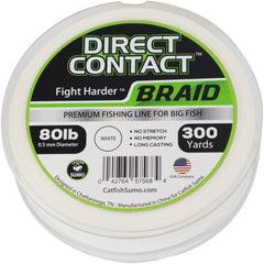 Direct Contact™ Premium Fishing Line for Big Fish, Braid, 300 Yard Spool
