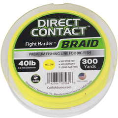 Direct Contact™ Premium Fishing Line for Big Fish, Braid, 300 Yard Spool