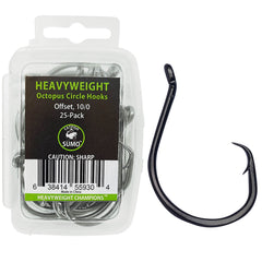 Heavyweight Circle Hooks, Octopus, Offset, Sharp for Trophy Catfish