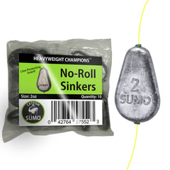 No-Roll Sinker, Premium with Line-Protecting Inserts to Guard Against Damage