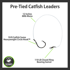 Pre-Tied Trophy Catfishing Leaders