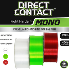 Direct Contact™ Premium Fishing Line for Big Fish, Mono, 300 Yard Spool