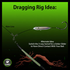 Rattle Snake™ Dragging Weights, Rattling Sinkers for Easily Drifting and Trolling Through Snags, Without Hangups