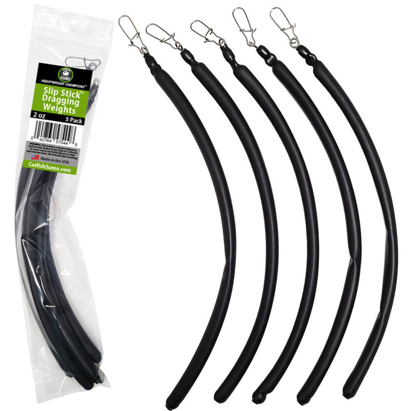 Slip Stick™ Dragging Weights, Sinkers for Easily Drifting and Trolling Through Snags, Without Hangups