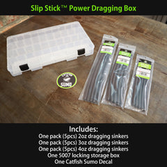Slip Stick™ Dragging Weights, Sinkers for Easily Drifting and Trolling Through Snags, Without Hangups